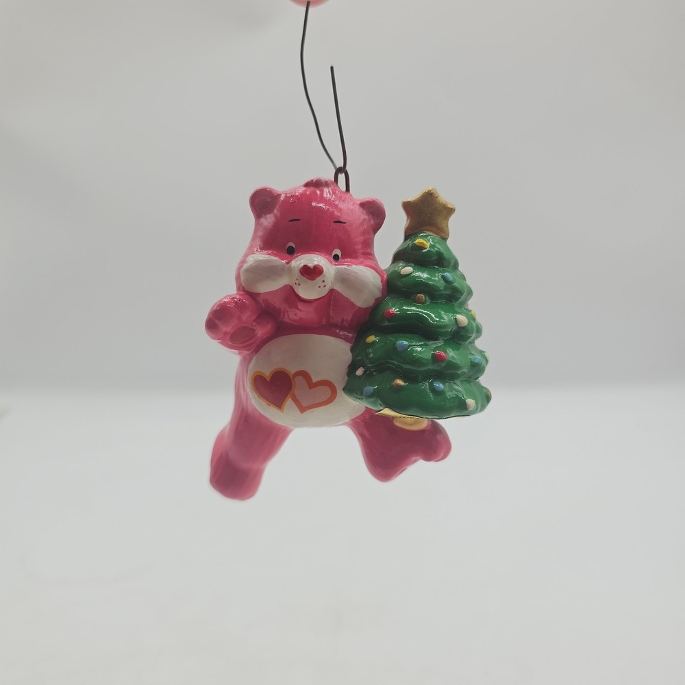 Vintage 1984 Care Bears Pink Love A Lot Care Bear Christmas Ornament